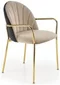 Image Стул для кухни Halmar K500, Beige/Black/Gold