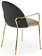 Image Стул для кухни Halmar K500, Beige/Black/Gold