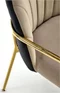 Image Стул для кухни Halmar K500, Beige/Black/Gold
