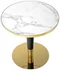 Image Masă de bucătărie Halmar Morata, White Marble/Black/Gold