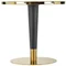 Image Masă de bucătărie Halmar Morata, White Marble/Black/Gold