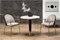 Image Masă de bucătărie Halmar Morata, White Marble/Black/Gold