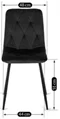 Image Scaun de bucătărie Mebel Elite Robin, Black