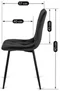Image Scaun de bucătărie Mebel Elite Robin, Black