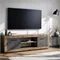 Image Тумба под телевизор Mebel Elite Blago 140см, Dark Oak/Graphite