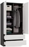 Image Шкаф TopEshop Malwa SS-90, Anthracite/White