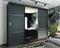 Image Шкаф-купе Prime Furniture Retro 3 200x205x59, Graphite/Black