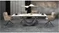 Image Стол для кухни HALMAR FERNANDO, Beige Marble/Black