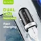 Image Зарядное устройство BAVIN Car Charger Dual USB Universal + Cable Lightning, 12W, Black