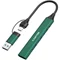 Image Adapter CANYON hub DS-02 4in1 USB-A/C Green
