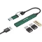 Image Adapter CANYON hub DS-02 4in1 USB-A/C Green