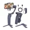 Image Stabilizator Gimbal 3-Axis F12 pentru smartphone, Dark Grey