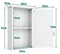 Image Dulap cu oglindă Costway BA8033WH White