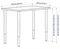 Image Masa de birou Ikea Linnmon/Olov 100x60 White