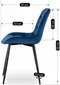 Image Scaun bucatarie Mebel Elite Chris Blue