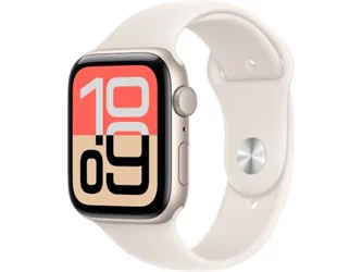 Apple Watch SE 3 (2025) GPS 44mm MEHG4 Starlight Aluminum Case Starlight Sport Band S/M