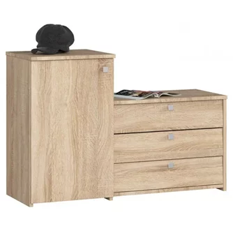 Dulap pentru pantofi Akord S16, Sonoma Oak