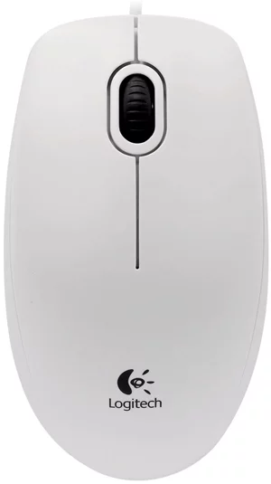 Компьютерная мышь Logitech B100 White
