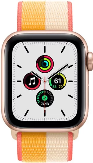 Умные часы Apple Watch SE (2021) GPS + LTE 40mm MKQY3 Gold Aluminium Maize/White Sport Loop