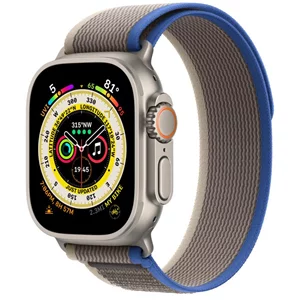 Умные часы Apple Watch Ultra GPS + LTE 49mm MQFV3 Titanium Case Blue/Gray Trail Loop - M/L