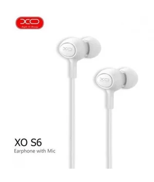 Наушники XO earphones S6 Candy music White