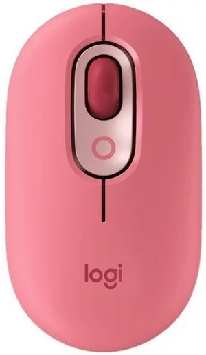 Mouse Logitech POP with Customizable Emoji Heartbreaker, Rose