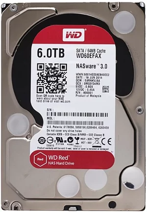 Жесткий диск HDD Western Digital Red 6TB (WD60EFAX)
