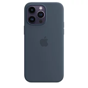 Husă Original iPhone 14 Pro Max Silicone Case with MagSafe Storm Blue