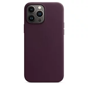 Чехол Original iPhone 13 Pro Max Leather Case with MagSafe Dark Chery