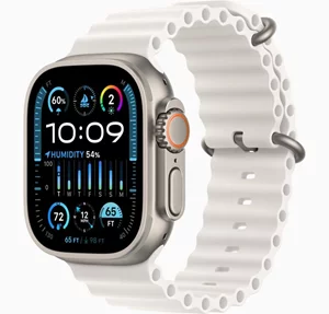 Ceas inteligent Apple Watch Ultra 2 GPS + LTE 49mm MREJ3 Titanium Case White Ocean Band
