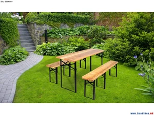 Комплект садовой мебели GardenLine MEB2745 Wood/Black