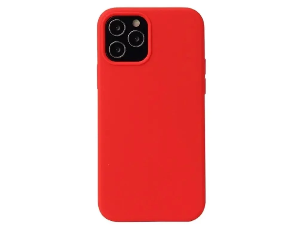 Husă Helmet for iPhone 12 Pro Max Liquid Silicone Red