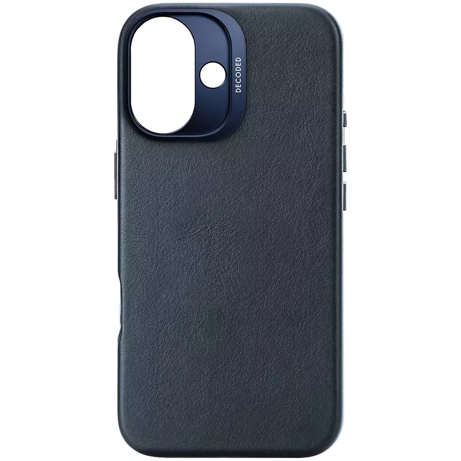 Husă Decoded Apple iPhone 16 Leather Navy