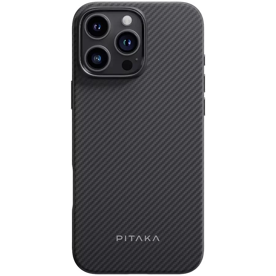 Husă Pitaka Ultra-Slim iPhone 16 Pro Max Black/Grey