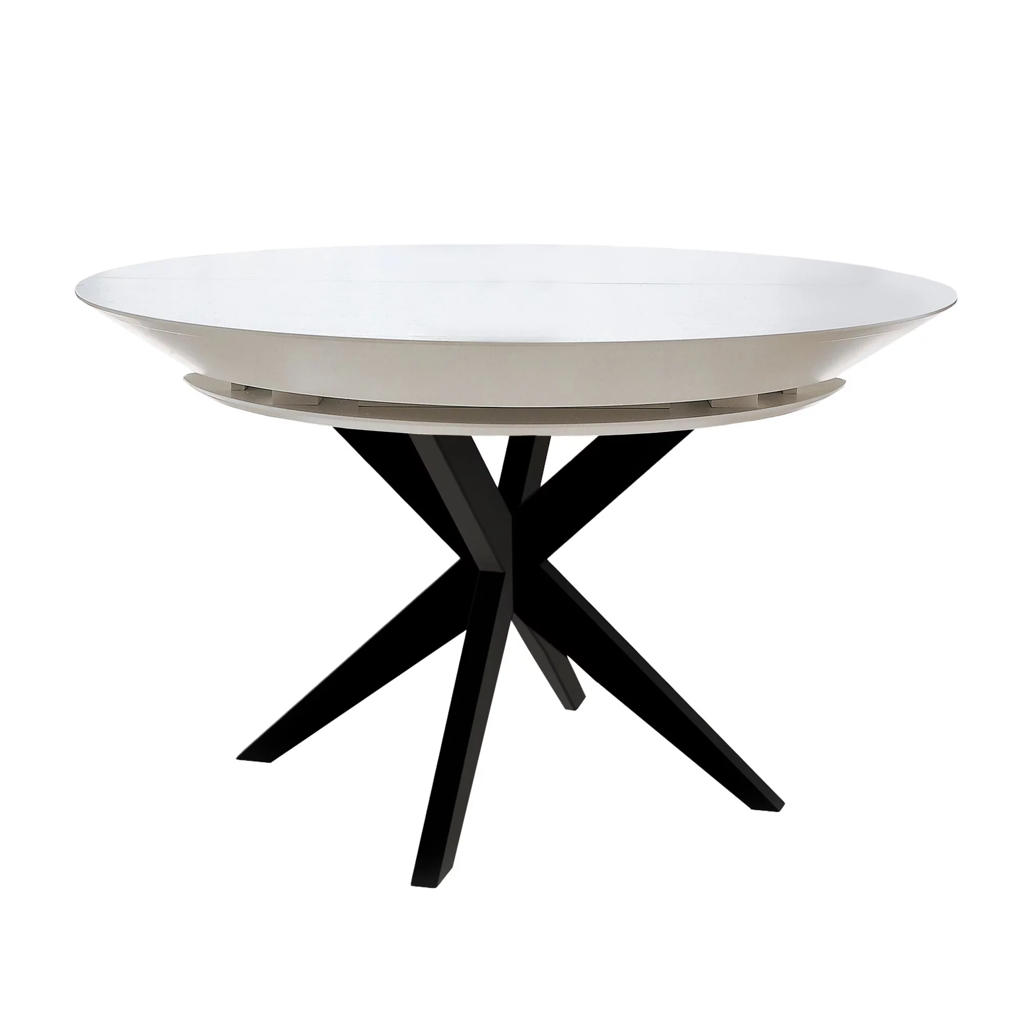 Стол DP Nova Furnir White Black+Black Legs
