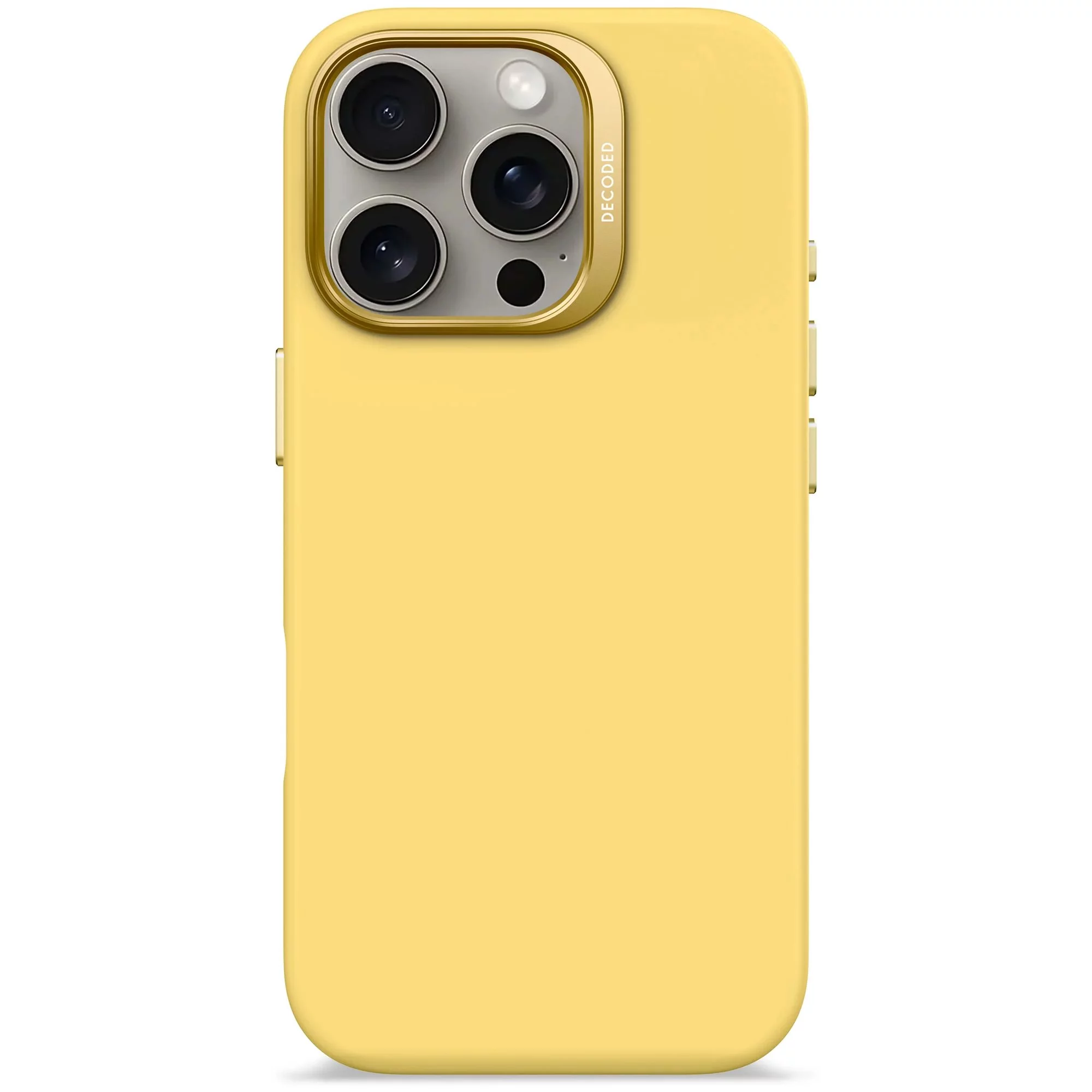 Чехол DECODED из силикона с MagSafe для iPhone 16 Pro Max, Желтый