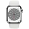 Ceas inteligent Apple Watch Series 8 45mm MNKE3 GPS + LTE Silver S. Steel Case