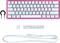 Tastatură HyperX Alloy Origins 60 TKL Pink