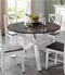 Стол для кухни Home Affaire 120x120x77 White/Brown