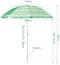 Umbrelă de gradină Royokamp 1036205 Green