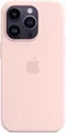 Чехол Original iPhone 14 Silicone Case with MagSafe Chalk Pink