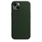 Husă Original iPhone 13 Leather Case with MagSafe Sequoia Green