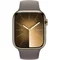 Ceas inteligent Apple Watch Series 9 GPS+LTE 45mm MRMR3 Gold St. Steel,Clay Sport Band S/M