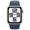 Ceas inteligent Apple Watch SE (2023) GPS + LTE 40mm MRGM3 Silver Al.Case, Storm Blue Sport Band M/L
