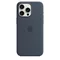 Husă Original iPhone 15 Pro Max Silicone Case with MagSafe Storm Blue