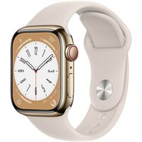 Часы Apple Watch Series 8 45mm MNKM3 GPS + LTE Gold S. Steel Case