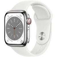 Ceas inteligent Apple Watch Series 8 45mm MNKE3 GPS + LTE Silver S. Steel Case