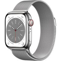 Умные часы Apple Watch Series 8 45mm MNKG3 GPS + LTE Silver S. Steel Case