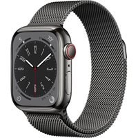 Часы Apple Watch Series 8 45mm MNKX3 GPS + LTE Graphite S. Steel Case