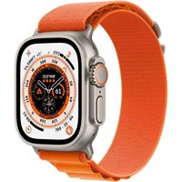 Часы Apple Watch Ultra GPS + LTE 49mm MNHA3 Titanium Case with Orange Alpine Loop - Small